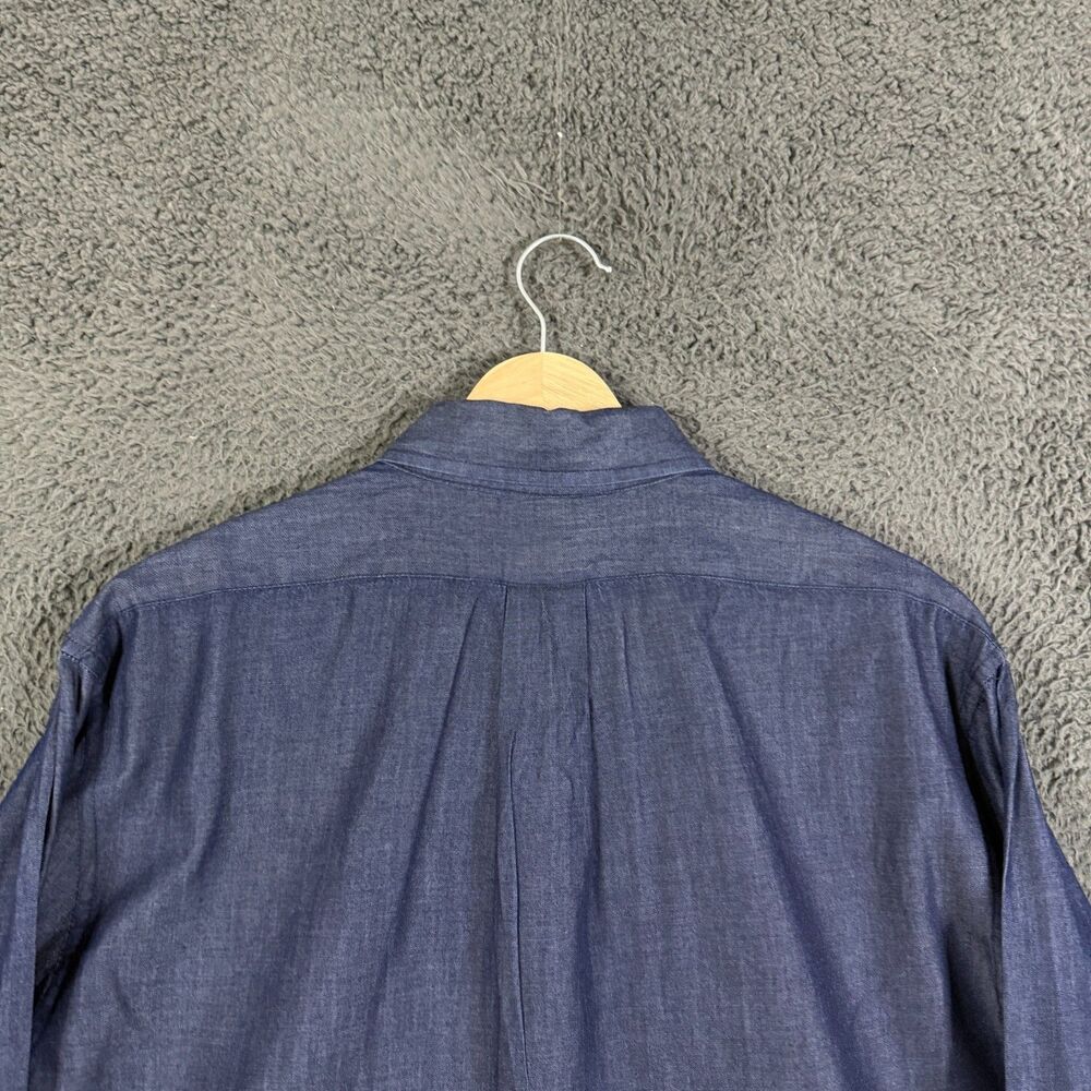 Brooks Brothers Navy Blue Button-Down Casual Shirt - Picture 9 of 13